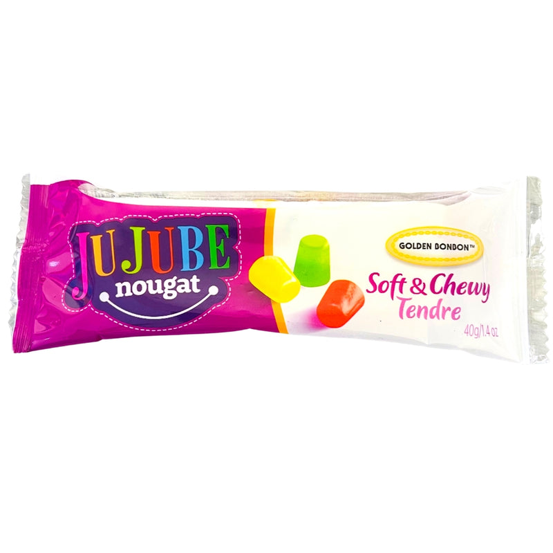 Golden Bonbon Jujube Nougat Bar - 40 g