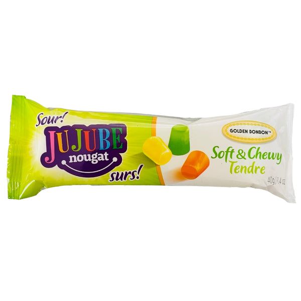 Golden Bonbon Sour Jujube Nougat Bars | Candy Funhouse – Candy