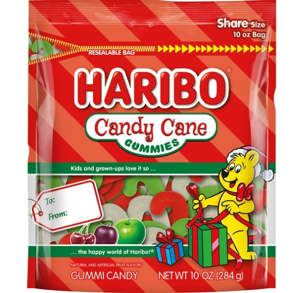 Christmas Haribo Candy Cane Gummies - Share Size 284g