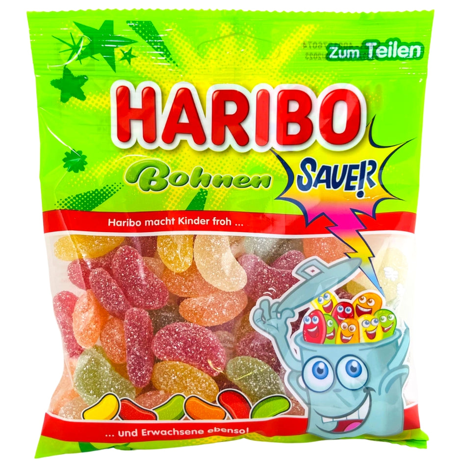 Haribo Sour Beans - 175g - Haribo - Haribo Candy - Sour Candy - Sour Beans - Haribo Gummy - Haribo Gummies