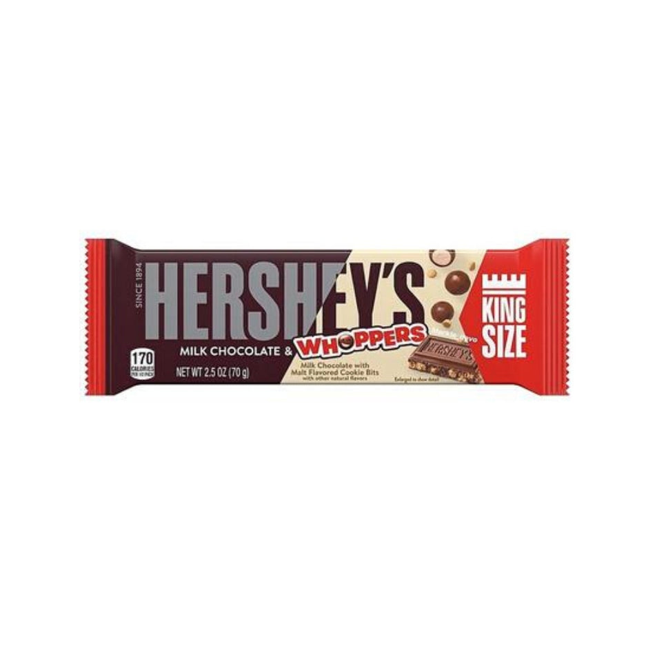 Hershey's Milk Chocolate & Whoppers King Size - 2.5oz.