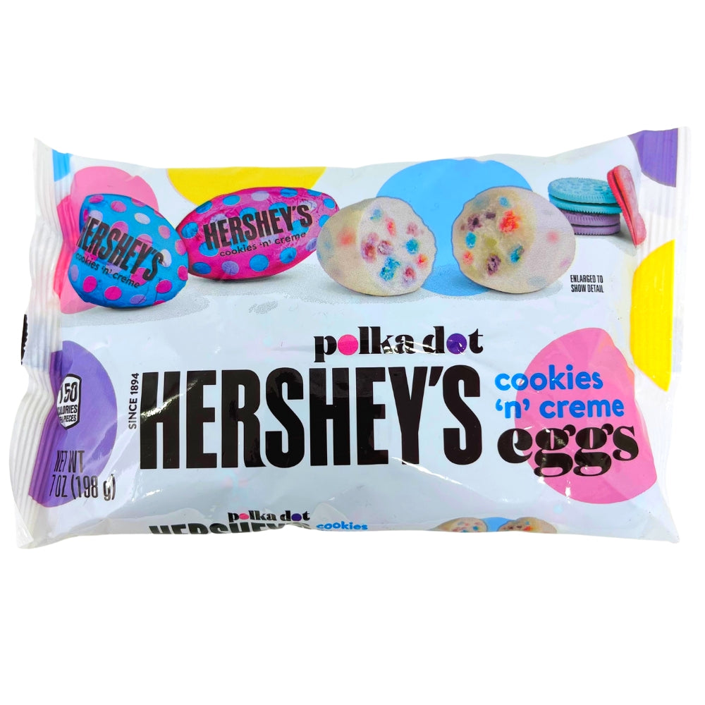 Hersheys Polka Dot Cookies 'n' Creme Eggs - 7oz