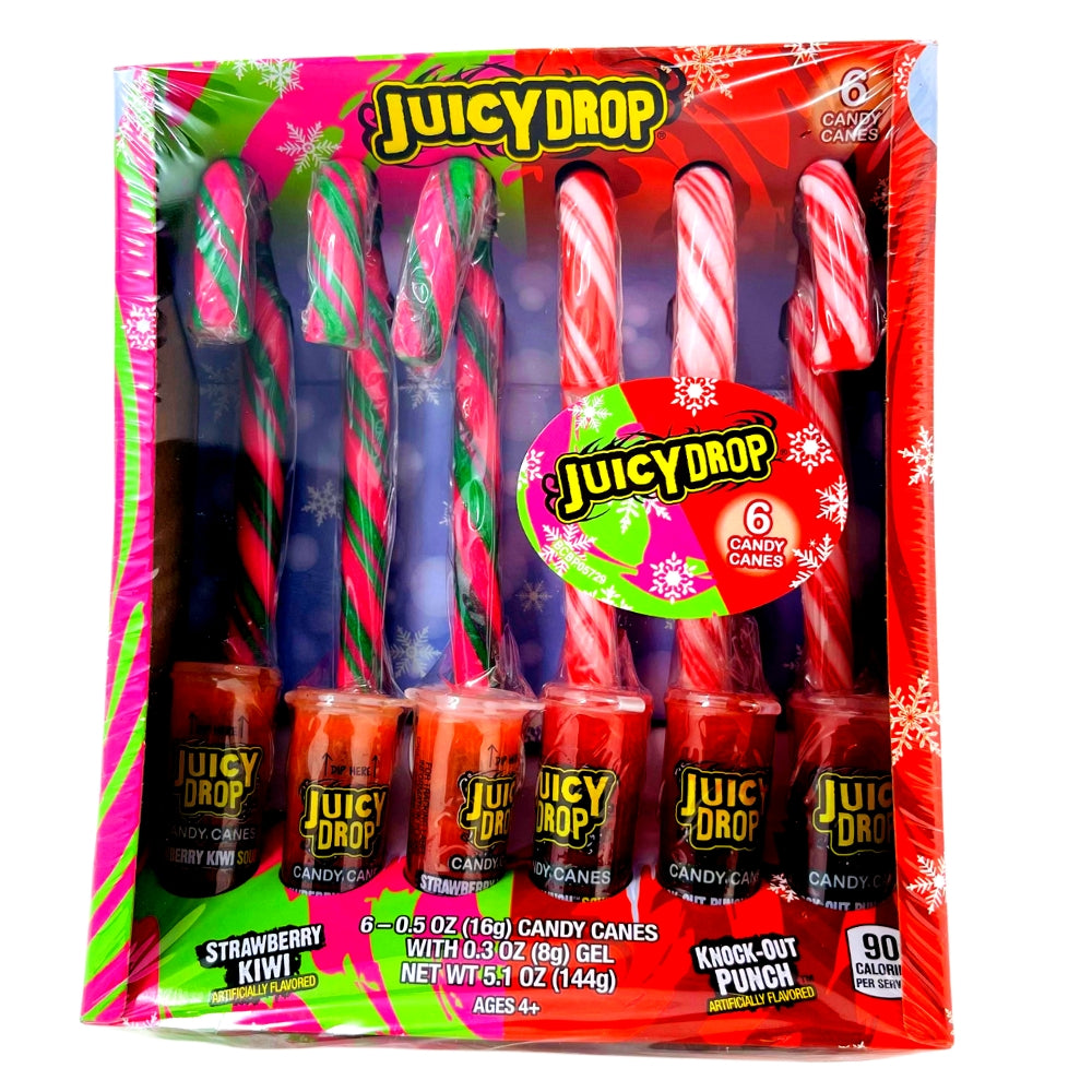 Juicy Drop Candy Canes 144g