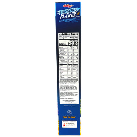Kellogg's Frosted Flakes Pandora Blueberry Family Size Cereal - 462g - American Cereal  - Nutritional Info - Ingredients