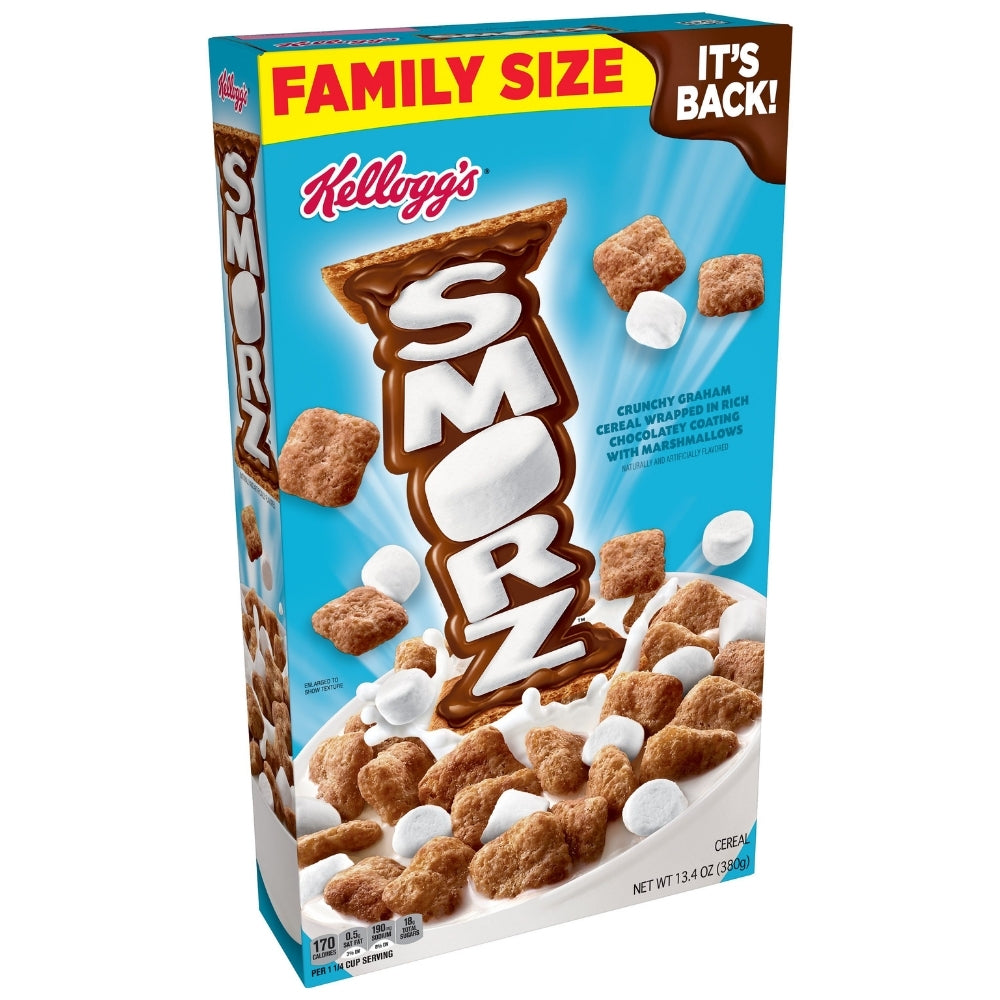 Smorz Cereal  Chocolate Graham Cereal with Marshmallows   American Cereal