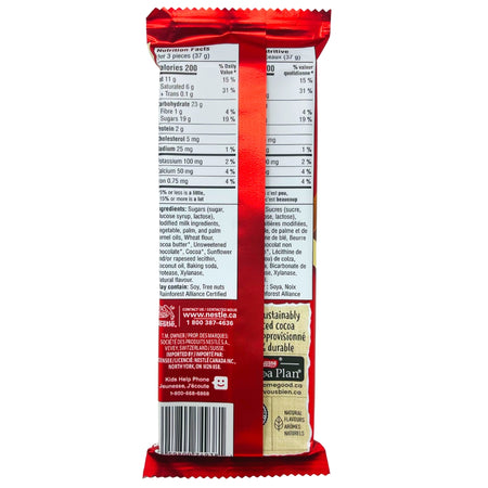 Kit Kat Oh Hello Cookie Dough Bar - 111g - Nutrition Facts