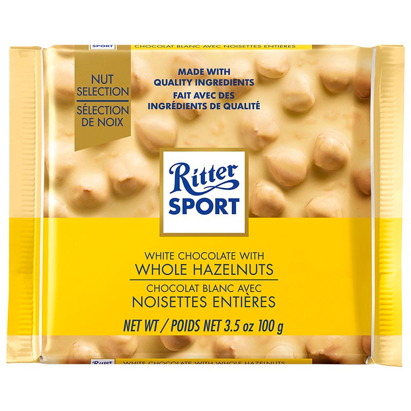 Ritter Sport White Chocolate with Whole Hazelnuts