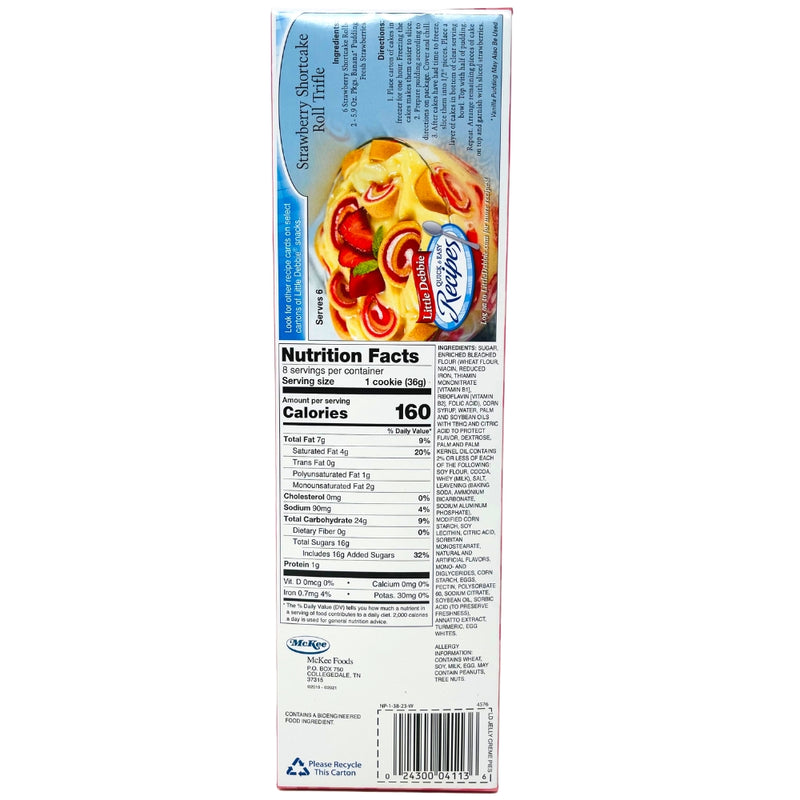 Little Debbie Jelly Creme Pies - 288g - American Snacks from Little Debbie -Ingredients- - Nutrition Facts