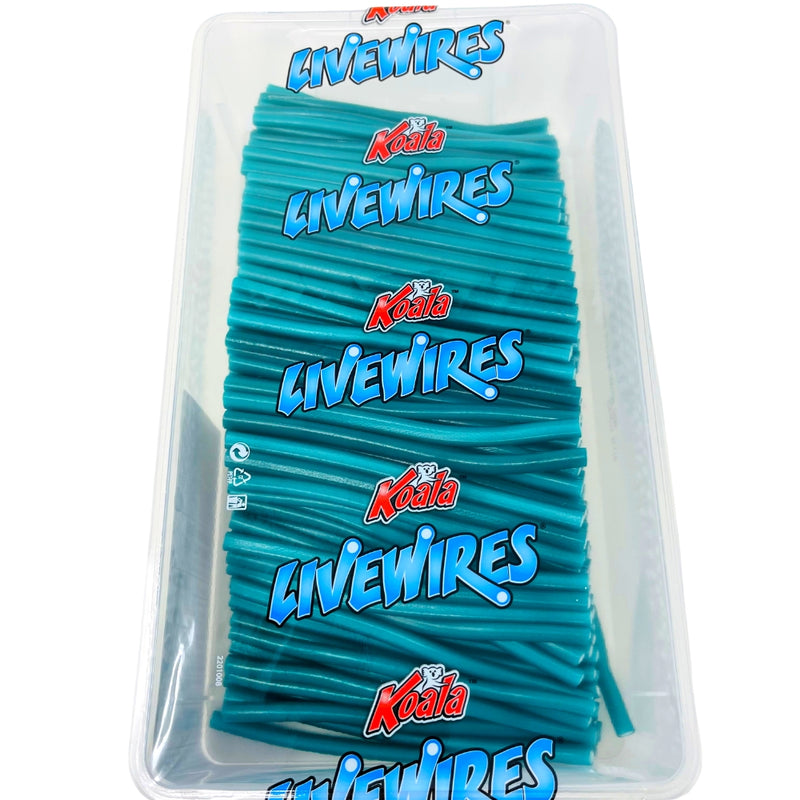 Livewires Blue Raspberry - 1.2kg - Full Box - Livewires Candy - Koala Livewires Blue Raspberry - Blue Raspberry Livewires