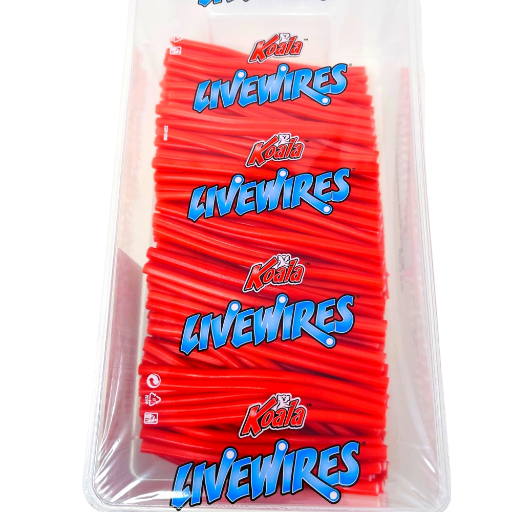 Livewires Strawberry - 1.2kg - Full Box - Bulk Candy - Candy Buffet - Livewires Strawberry - Livewires - Livewires Candy - Strawberry Candy