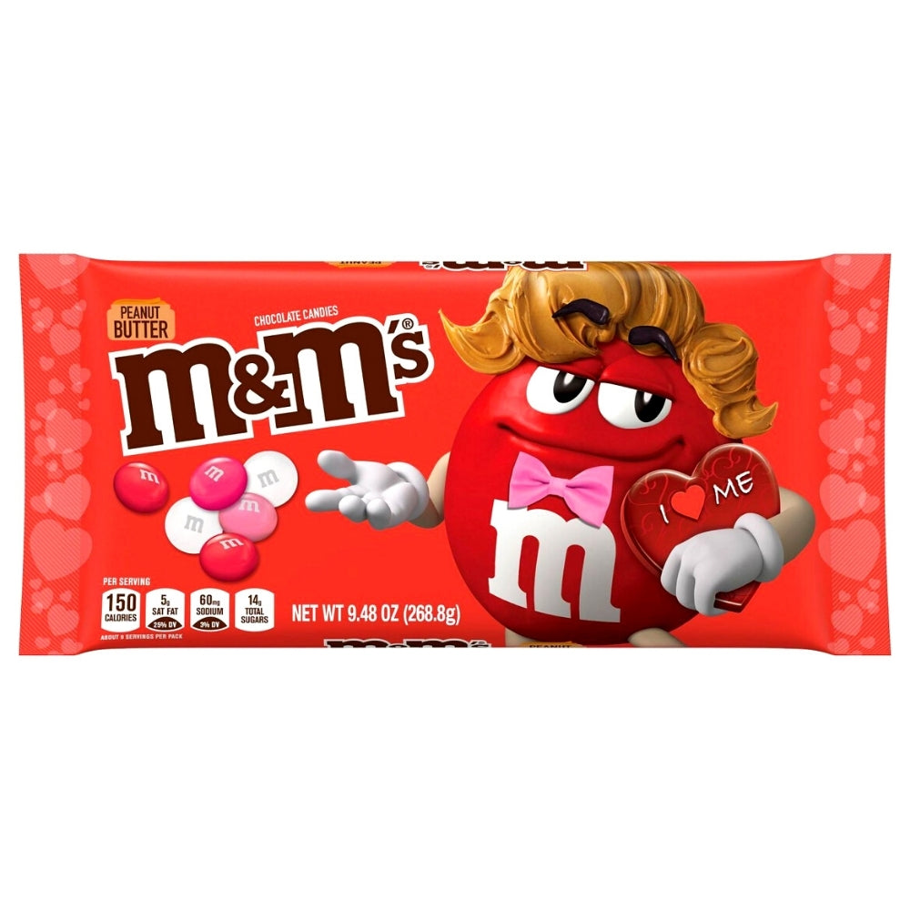 M&M Valentine Peanut Butter Bag  Valentine's Day Themed M&M's