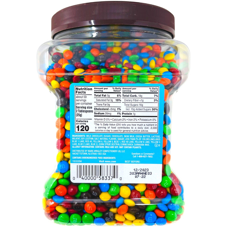 M&M's Mini Bulk Tub - 52oz - Nutrition Info