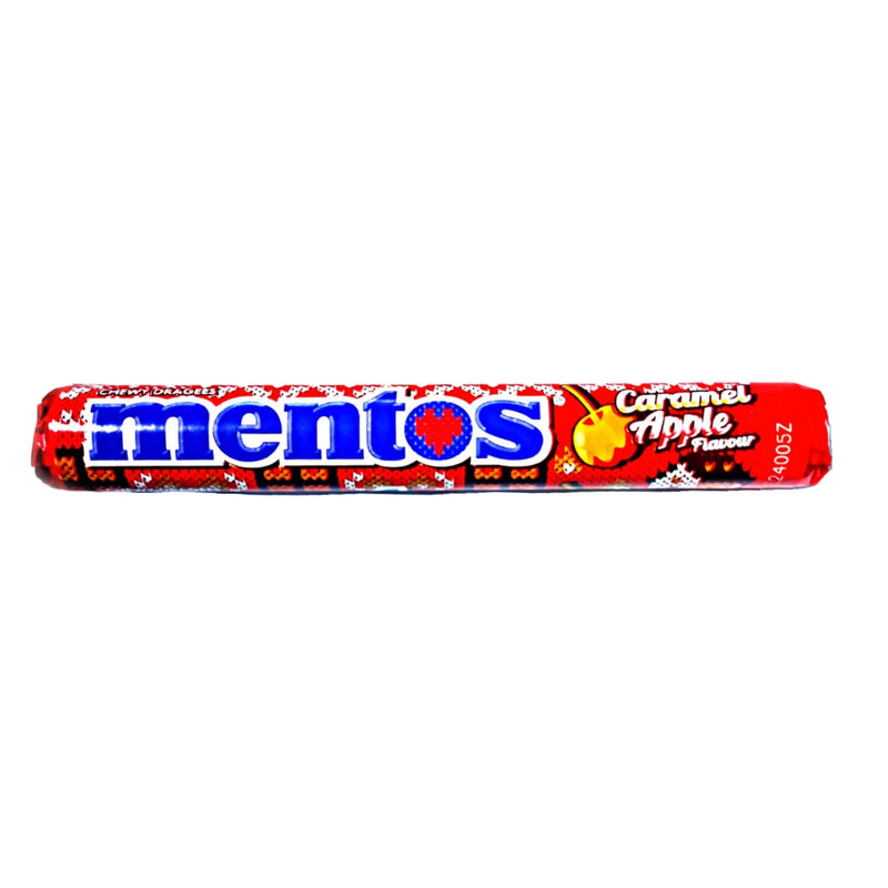 Mentos Caramel Apple Roll - 37.5g - Mentos - Mentos Candy - Mentos Mint - Caramel Candy - Apple Candy - Caramel Apple Candy - Mentos Caramel Apple