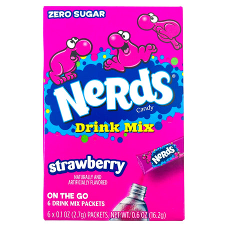 Nerds on  the Go Zero Sugar Strawberry Drink Mix - 16.2g