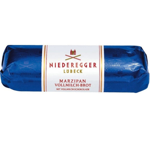 Niederegger Milk Chocolate Covered Marzipan Loaf   German Chocolate 125g product of Germany chocolate salami imported chocolates