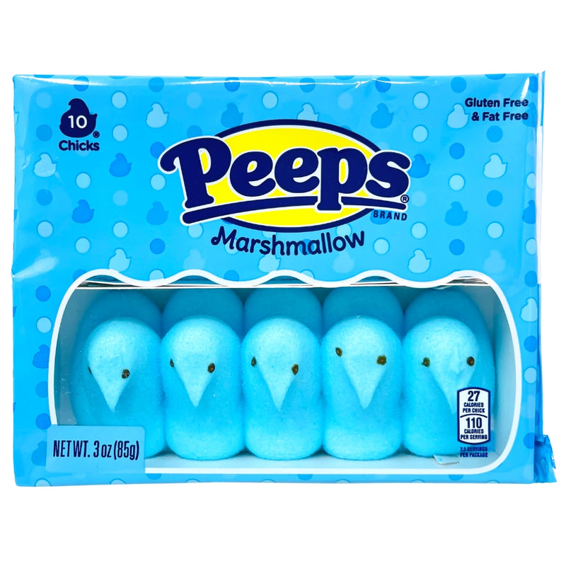 Peeps Marshmallow Chicks Blue 10ct - 3oz