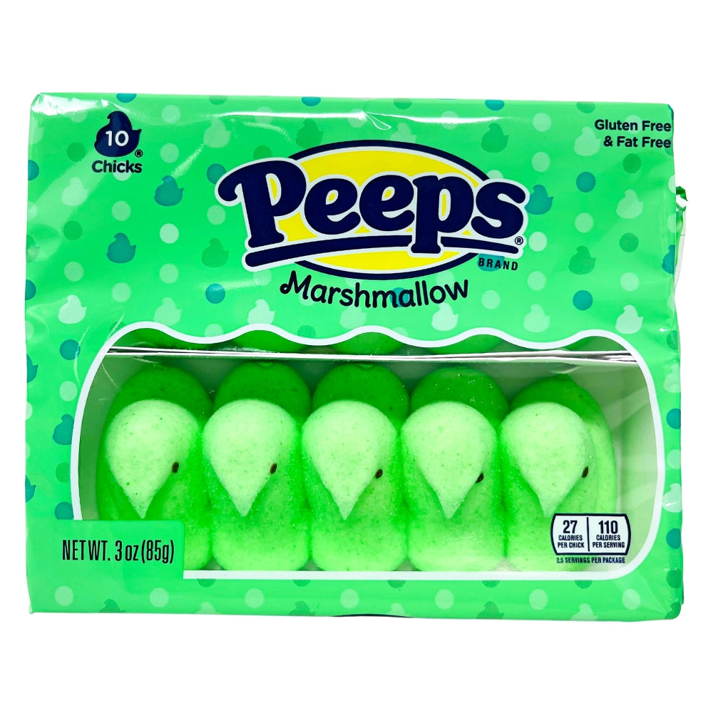 Peeps Marshmallow Chicks Green 10ct - 3oz