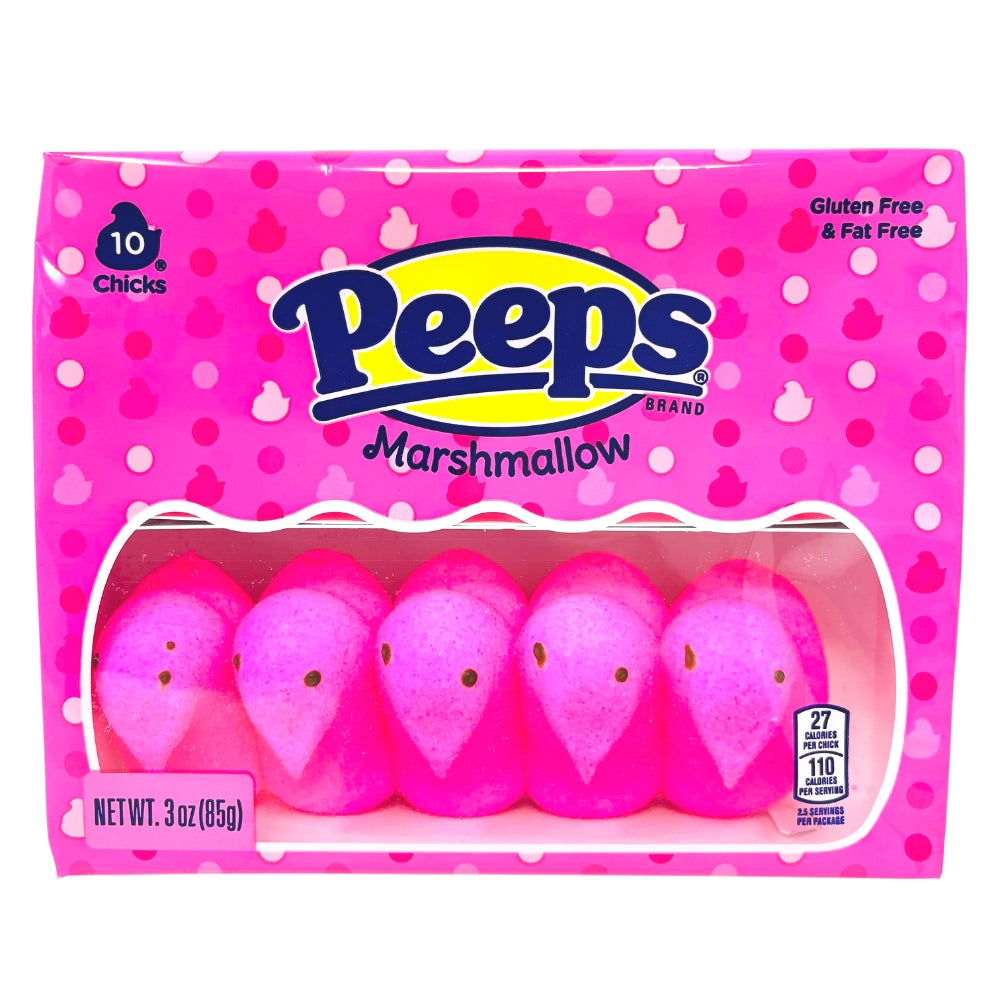 Peeps Marshmallow Chicks Pink 10ct | Candy Funhouse – Candy Funhouse CA