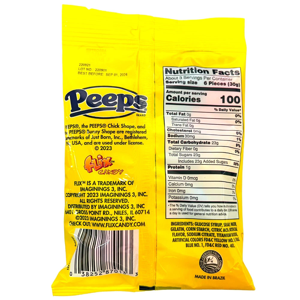 Peeps Gummies Ingredients - 3.75oz