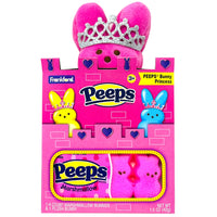 Peeps  Marshmallow Pink Bunnies Princess Plush Castle Gift Box - 1.5oz