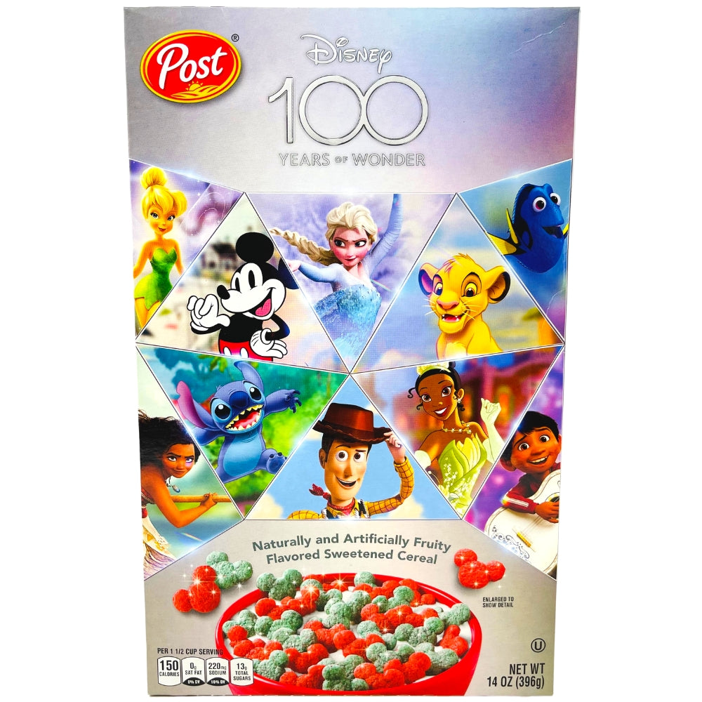 Post 100 Years Disney Family Size Cereal - Post Cereal - Mickey Mouse - Disney - Disney Cereal - Morning Cereal