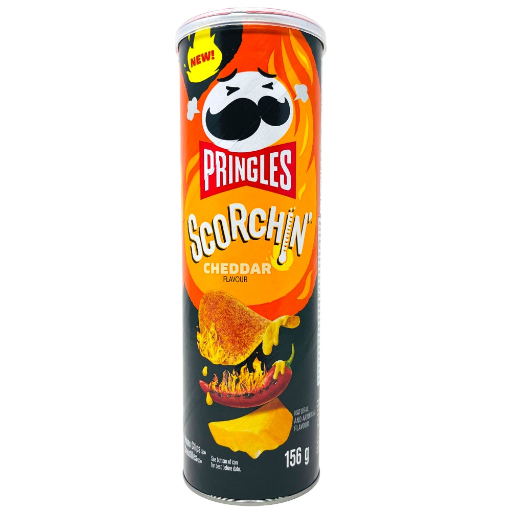 Pringles Scorchin Cheddar - 158g | Candy Funhouse – Candy Funhouse CA