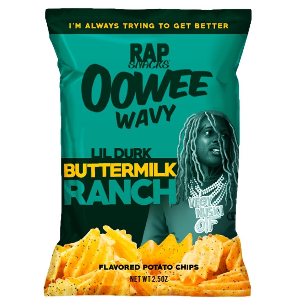 Rap Snacks Lil Durk Oowee Wavy Buttermilk Ranch Chips - 2.5oz