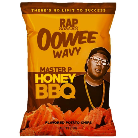 Rap Snacks Master P Oowee Wavy Honey BBQ Chips - 2.5oz - Rap Snacks Canada