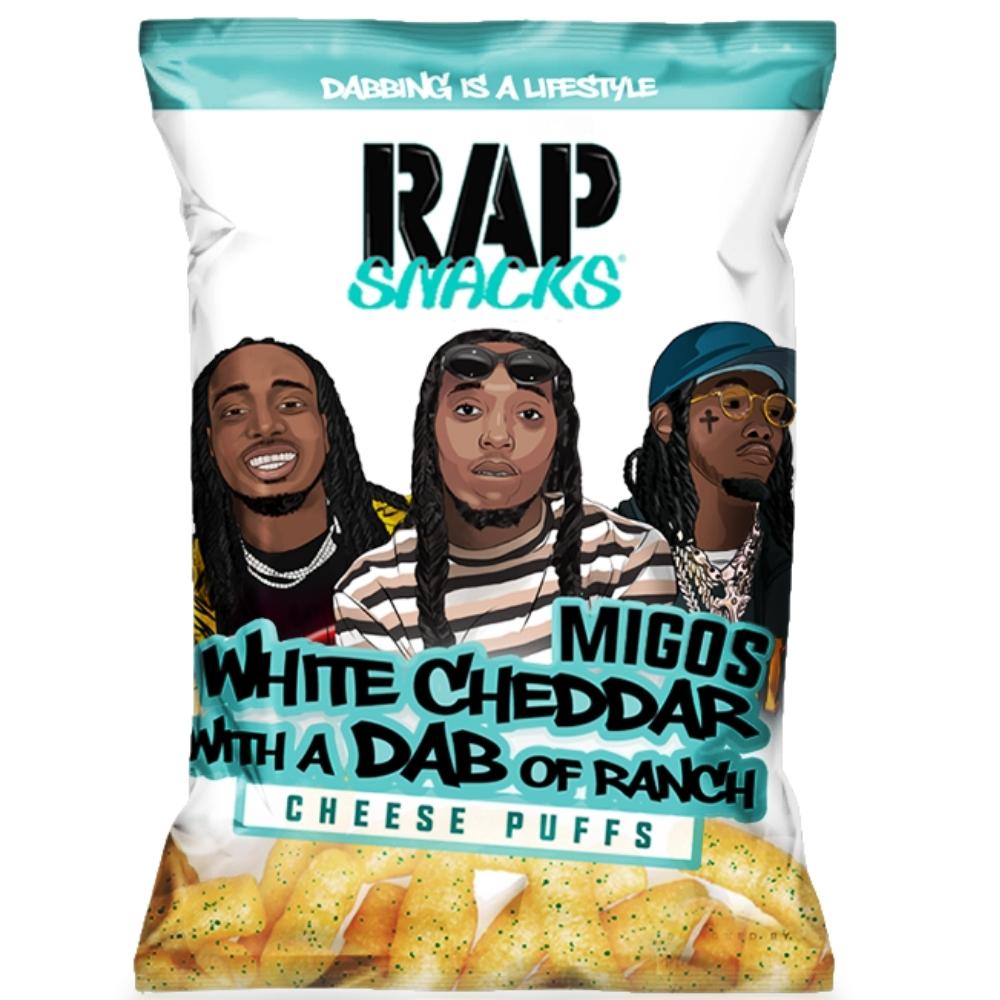 Rap Snacks Migos White Cheddar with a Dab of Ranch Cheese Puffs - 2.75oz - Rap Snacks Canada