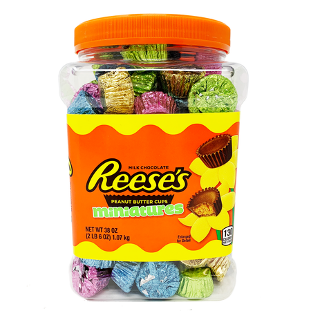 Reese's Easter Miniatures Peanut Butter Cups Pantry Size-38 oz