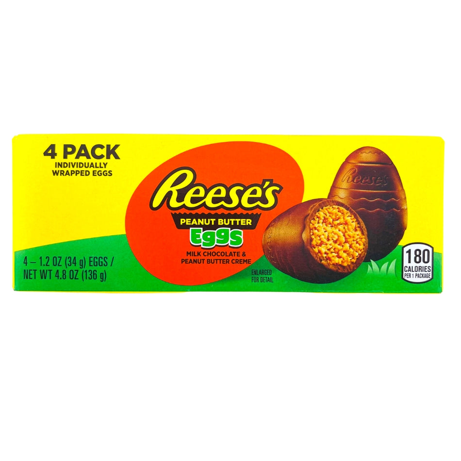 Reese's Peanut Butter 3D Egg 4-Pack - 4.8oz Easter Candy
