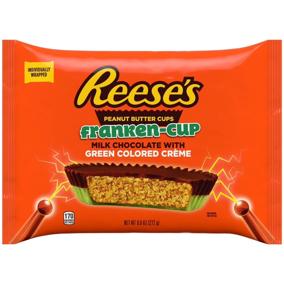 Reese's Peanut Butter Cups Franken-Cup Green Creme - 9.6oz