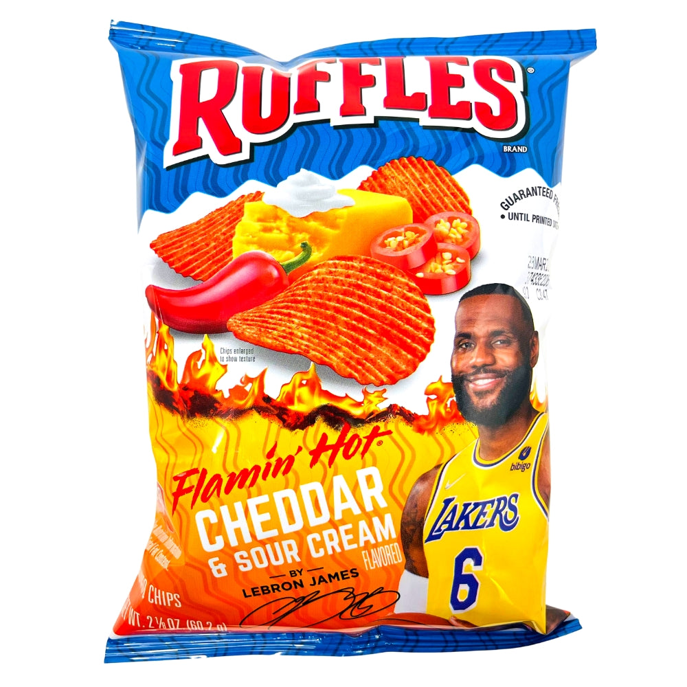 Ruffles Flamin Hot Cheddar and Sour Cream | Candy Funhouse – Candy ...