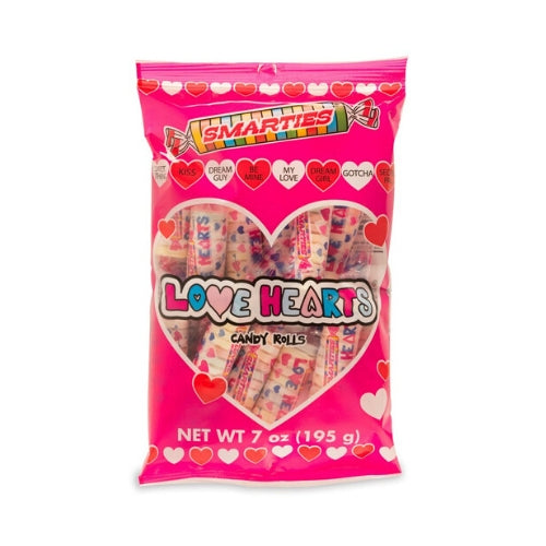 Smarties Love Hearts Candy Rolls 195g