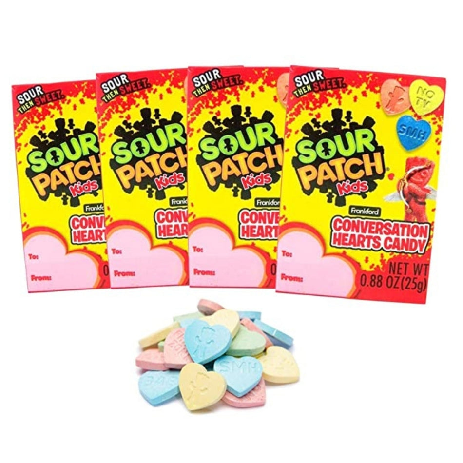 Sour Patch Kids Conversation Hearts 4 Pack - 3.52oz valentines day candy canada GTA Toronto ontario