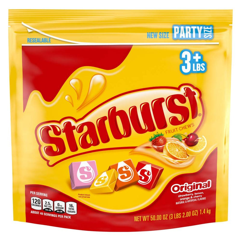Starburst Original Fruit Chews Party Size - 1.4kg