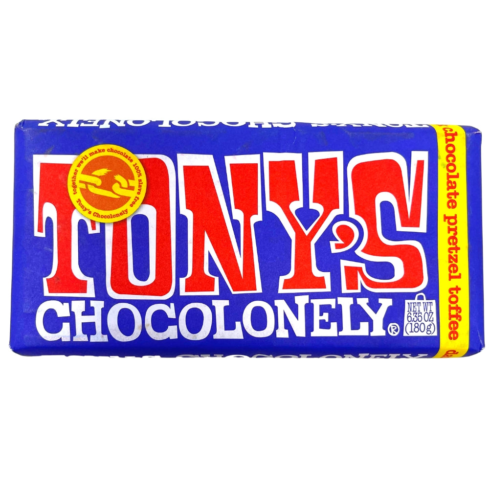 Tony's Chocolonely Dark Milk Chocolate Pretzel Toffee - 180g 
