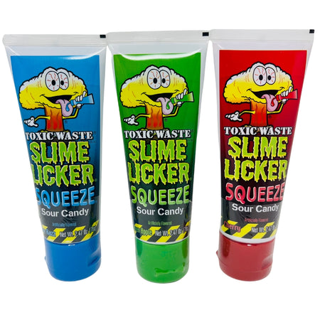 Toxic Waste Slime Licker Squeeze - 70g All Three Flavours