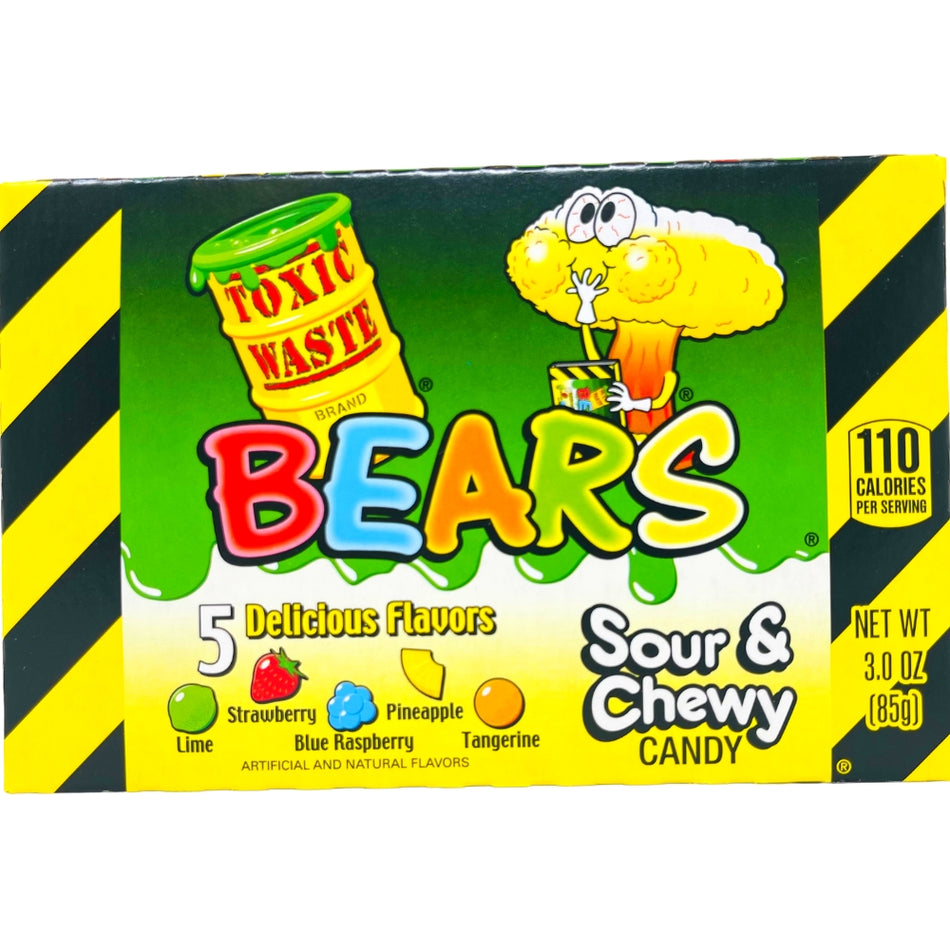Toxic Waste Sour Bears Theater Box - 3oz