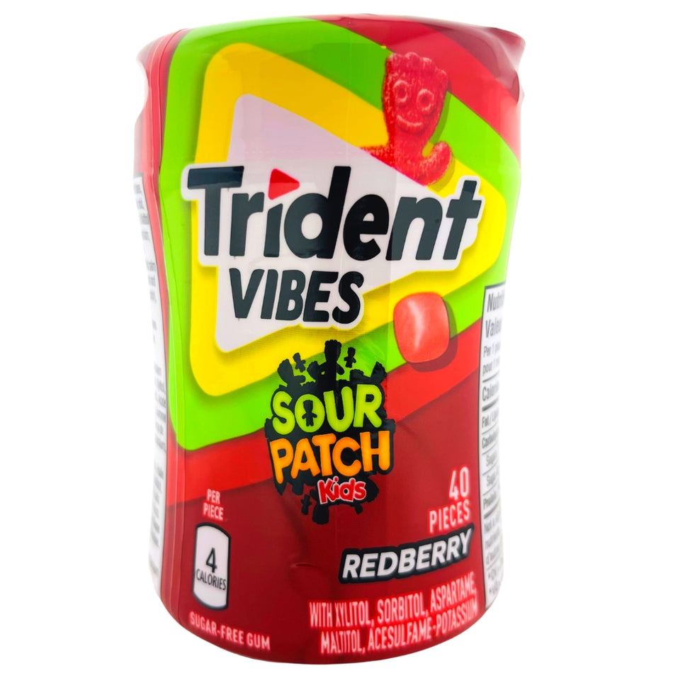 Trident Vibes Sour Peach Kids Redberry - 40pcs