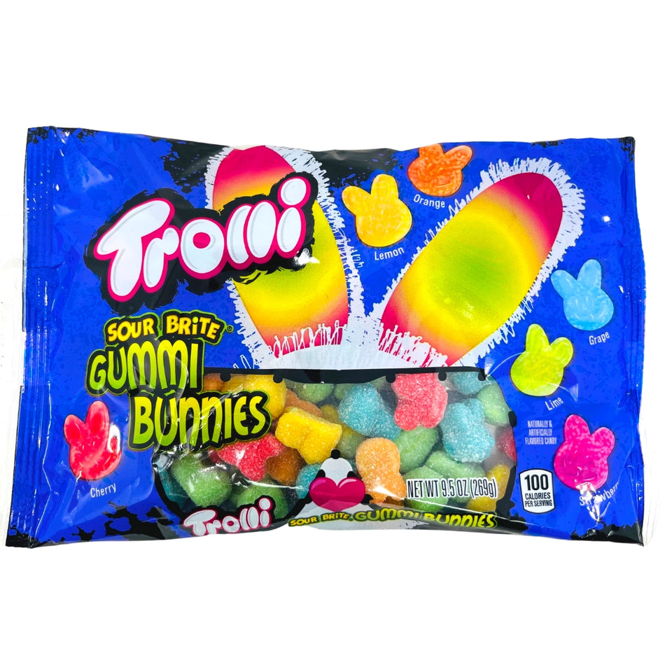 Trolli Sour Brite Gummi Bunnies - 9.5oz - Trolli - Trolli Sour Brite Gummi Bunnie - Sour Candy - Sour Gummy - Sour Gummies - Trolli Candy - Trolli Gummy