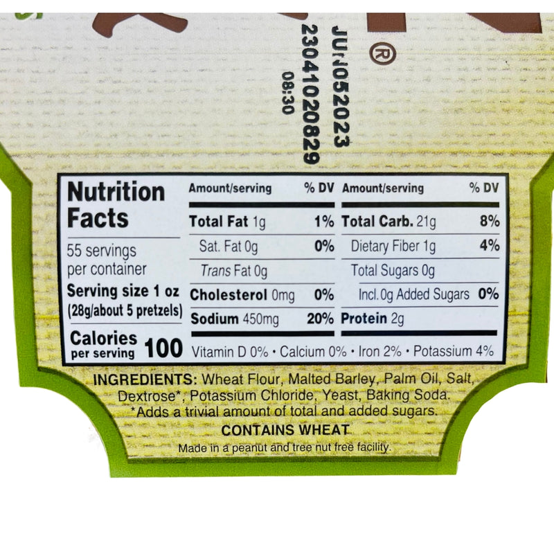 UTZ Pretzel Rods Dipper Sticks - 55oz - Nutrition Info