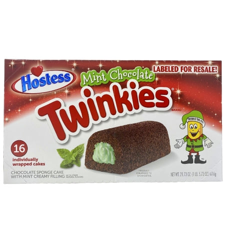Hostess Mint Chocolate Twinkies - Christmas Treat from Hostess Snacks