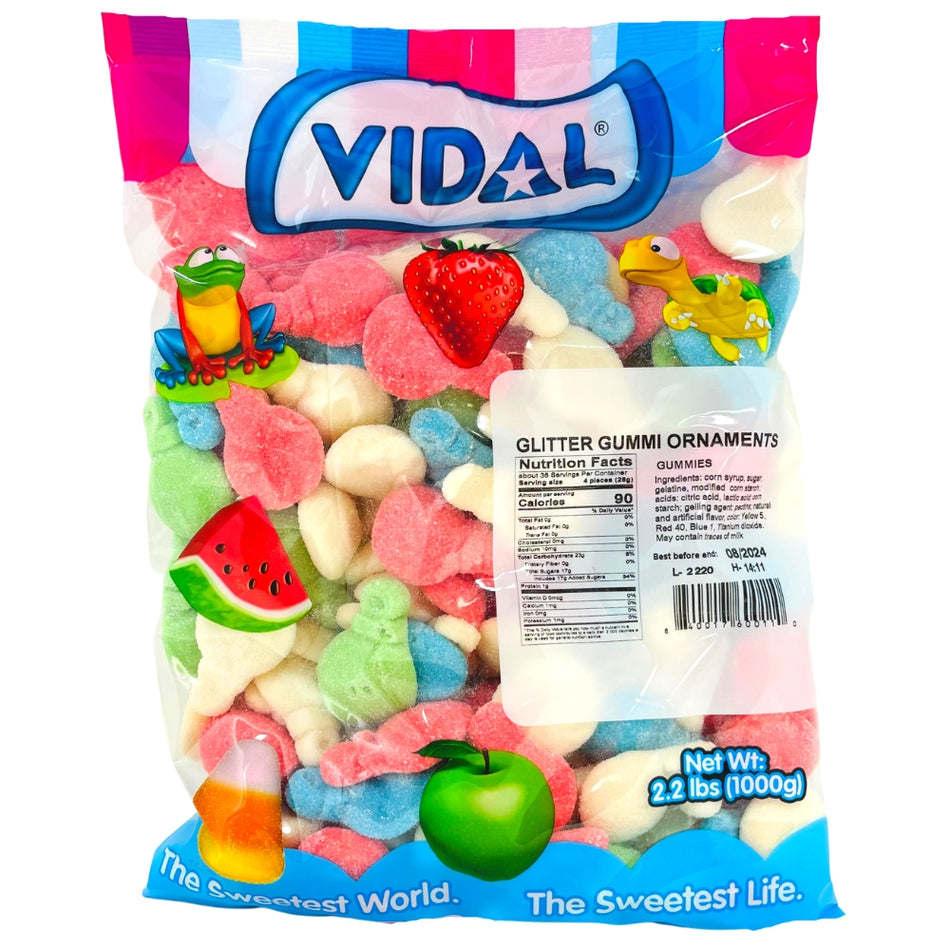 Vidal Gummi Holiday Ornaments - 2.2lbs - Christmas Candy