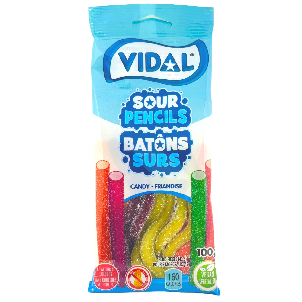 Vidal Sour Pencils Candy | Sour Candy | Candy Funhouse – Candy Funhouse CA