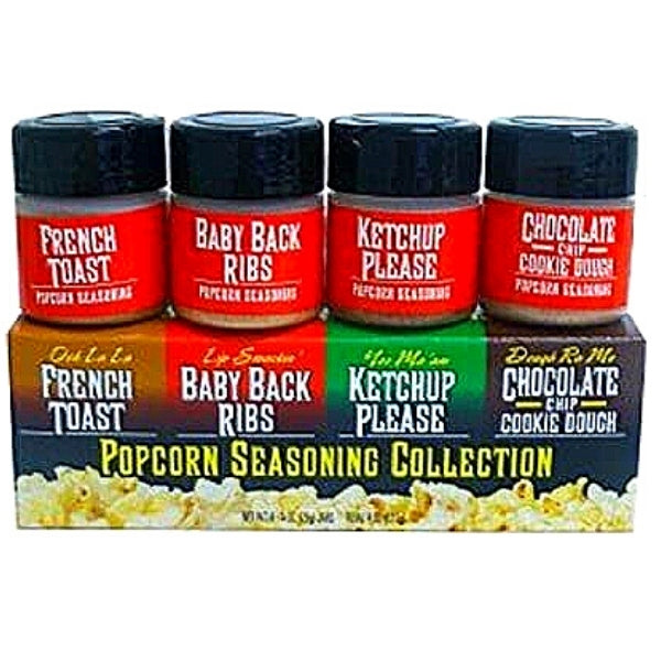 Wabash Popcorn Seasoning Collection 4 pack 1 oz jars gift set 