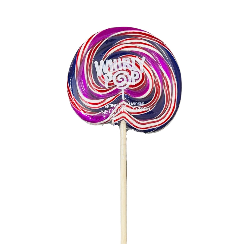 Adam & Brooks Whirly Pop Purple Red & White | Candy Funhouse