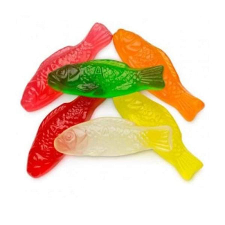 Albanese Sugar Free Assorted Fruit Gummi Fish Astra Sweets 2.5kg - American American Candy Bulk Colour_Assorted Dairy Free