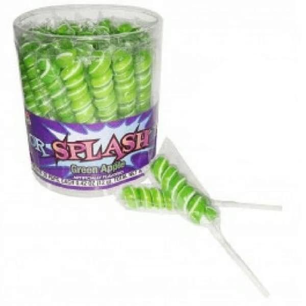 Alberts Colour Splash Green Lollipops Alberts Candy 600g - Bulk Candy Buffet Colour_Green Green Kiwi