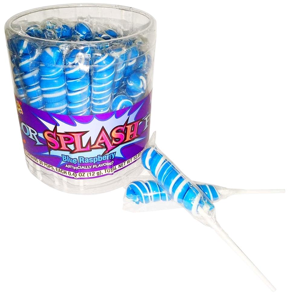 Albert's Colour Splash Lollipops Dark Royal Blue Raspberry